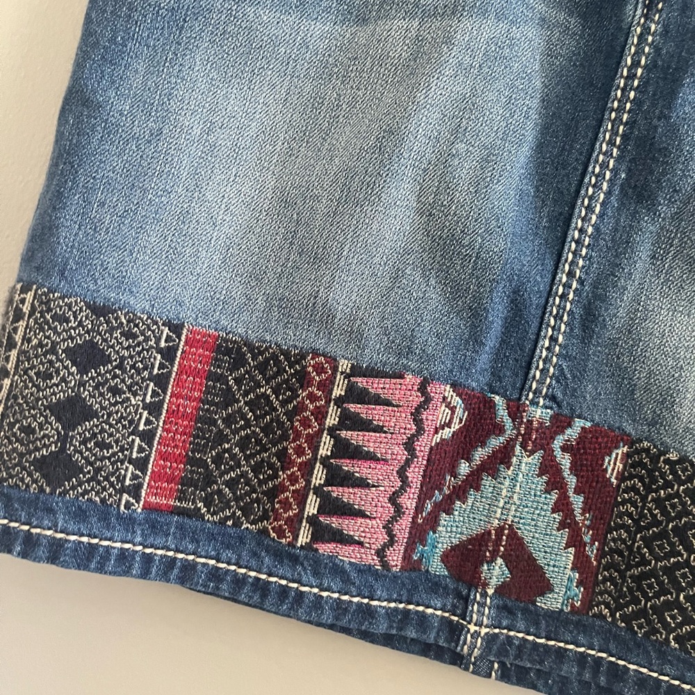 Miss‎ Me Size 28 Jean Skirt Embroidered Denim Western - Picture 4 of 8